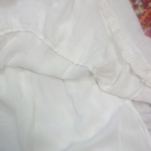 RAILS " Carlyn " White Mini Dress Tie Straps Ruffle Tiered Dress LARGE - Picture 13 of 16